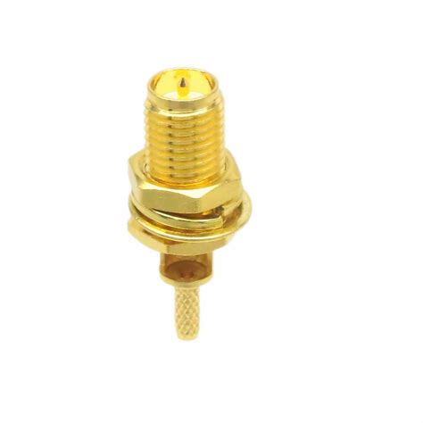 Coax Connector Reverse Polarity Rp Sma Female Bulkhead Crimp Rg178