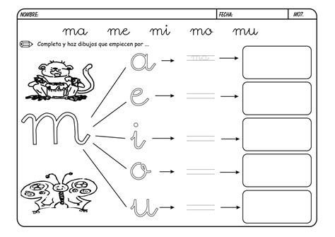 Aprender La Letra M Fichas De Letras Consonantes Para 57 Off