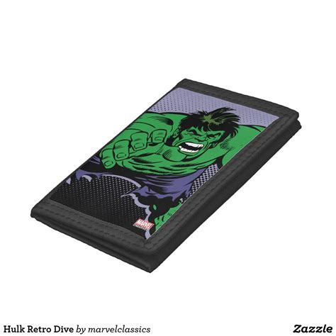 Hulk Retro Dive Tri fold Wallet Zazzle Hulk Retrò Dive