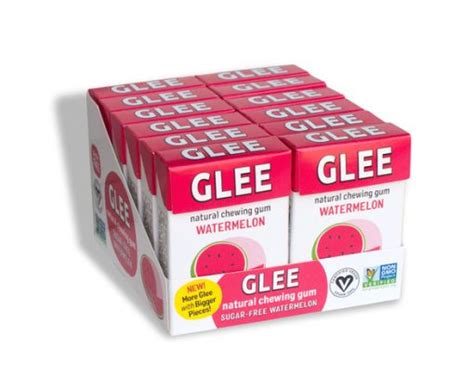 Glee Gum Natural Chewing Gum Watermelon Pieces