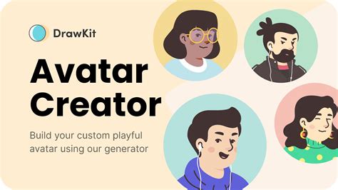 Notion Avatar Creator - Free | DrawKit | Figma