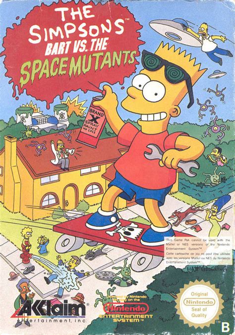 The Simpsons Bart Vs The Space Mutants Jump N Run Nes