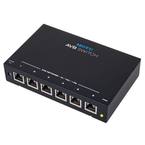 Motu Avb Switch Five Port 1 Gigabit Avb Ethernet Switch