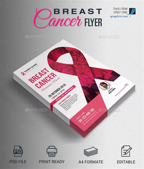 36+ Breast Cancer Flyer Templates | Free & Premium PSD, , Ai, Word ...