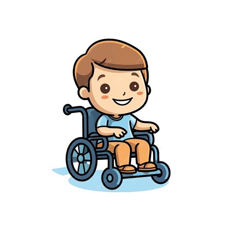 Premium AI Image | Drawing of child in wheelchair