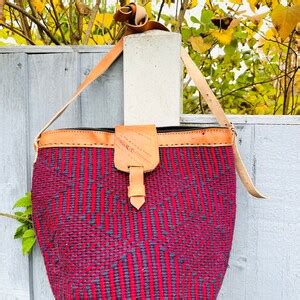 Africa Handmade Kiondo Sisal Women Kiondo Beach Bag Woven Etsy