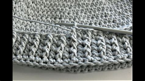 Super Easy How To Crochet Ribbing Top Down For A Hat In The Round