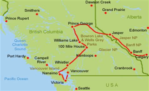 Westkanada Wohnmobil Route In 15 Tagen Von Vancouver Bis Calgary