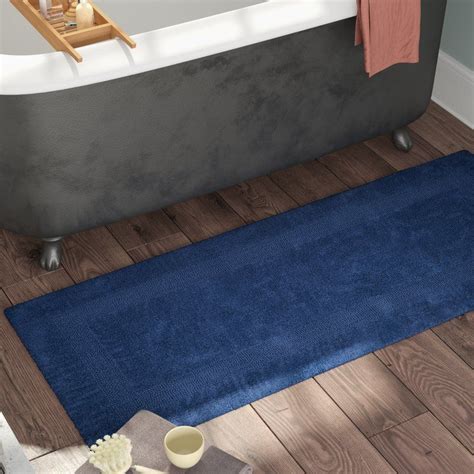 Berndt Extra Long Reversible Bath Rug Bathtub Rugs Long Bathroom Rugs