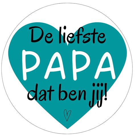 Vaderdag Stickers Cadeau Papa Leuk Inpakken Sluitstickers