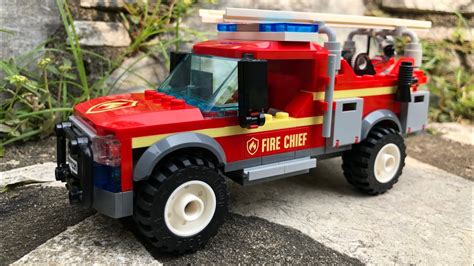 Unboxing And Building Lego City Fire Chief Response Truck Youtube