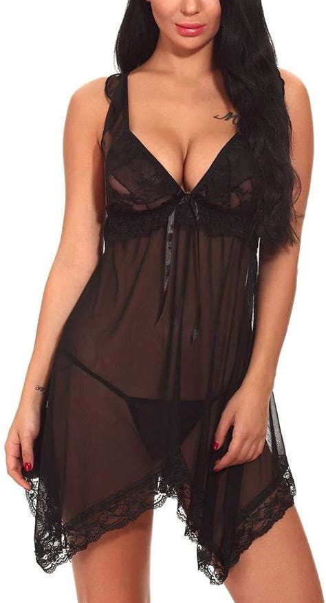 BOLAWOO 77 Intimo Donna Lingerie Camicia Da Notte Tuta Di Pizzo Mode Di