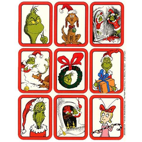 Dr Seuss The Grinch Giant Stickers Christmas Classroom Supplies