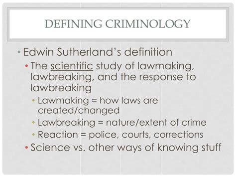 Ppt Introduction To Criminology Powerpoint Presentation Free Download Id1007661