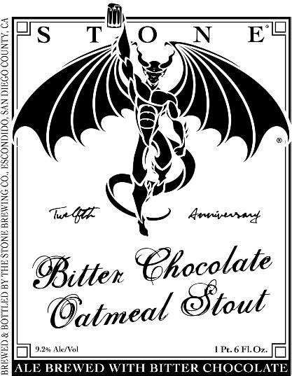 Stone Bitter Chocolate Oatmeal Stout Becomes Brewerys 12th