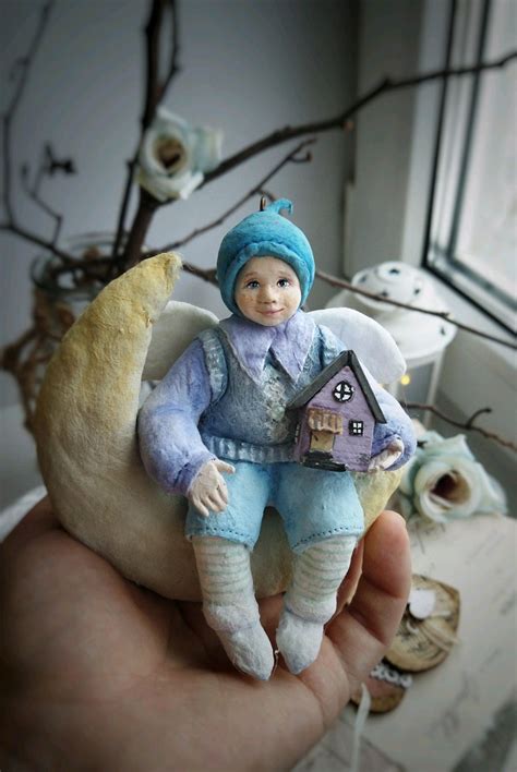 Ватная игрушка "Ангел тепла и уюта" – купить онлайн на Ярмарке Мастеров ...