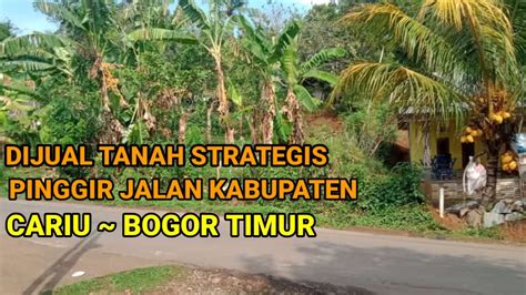 Dijual Tanah Strategis Pinggir Jln Kabupaten M Ajb Rp Jt