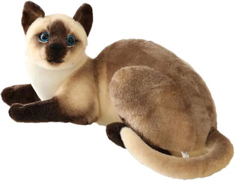 Gudves Peluche De Gato Siam S Gato De Pelo Corto Juguete De Peluche