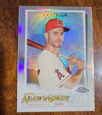 Topps Allen Ginter Chrome Tommy La Stella Refractor Angels