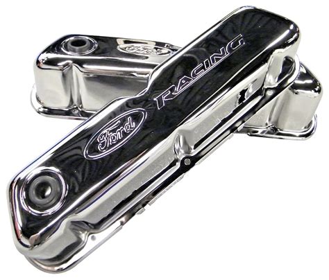 Ford Racing Valve Covers Chrome-Broncograveyard.com