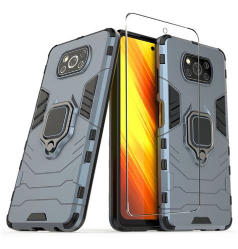 Funda Uso Rudo Para Xiaomi Poco X3 Pro Nfc Con Anillo Mica Meses