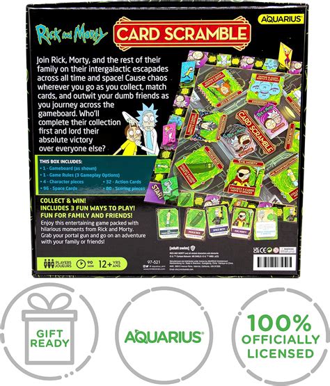 AQUARIUS Juego De Mesa Rick And Morty Card Scramble Yaxa Colombia