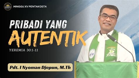 Khotbah Minggu September Yeremia Pdt I Nyoman