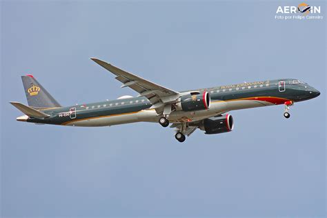 Embraer E E Royal Jordanian Pr Edq Jy Rea Msn Emb