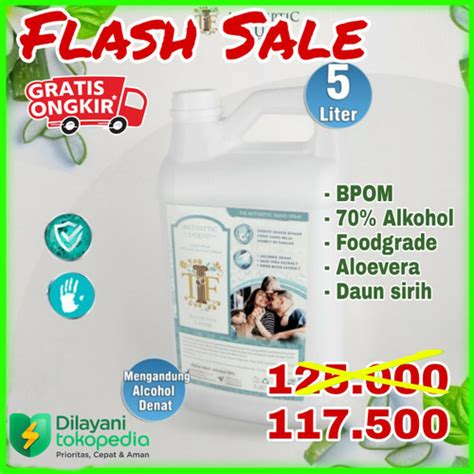 Jual Hand Sanitizer 5 Liter TLF CAIR Sertifikasi BPOM HALAL FDA