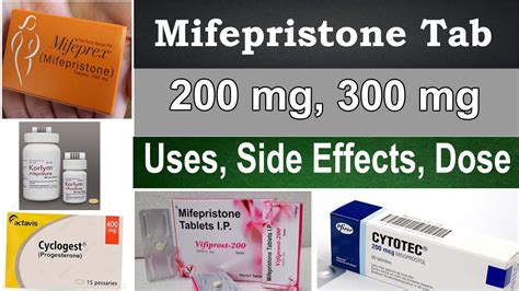 Mifepristone 200 mg, 300 mg, tablet uses in Hindi - Uses, side Effects ...