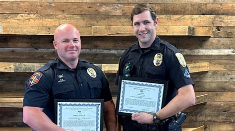 Two Hoover Officers Receive Award Hoover Police Department