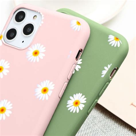 Cute Floral Daisy Flower Phone Case For Iphone Case Soft Etsy