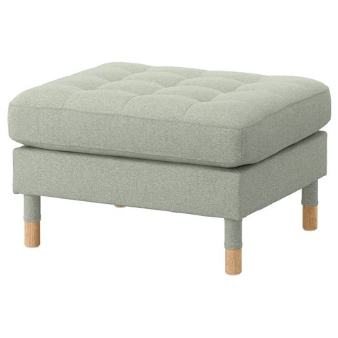 Пуф - LANDSKRONA IKEA/ ЛАНДСКРУНА ИКЕА, 65х44 см, светло-серый за 47771 ...