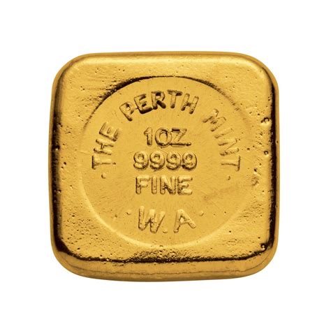 Oz Perth Mint Gold Cast Bar Goldsecure