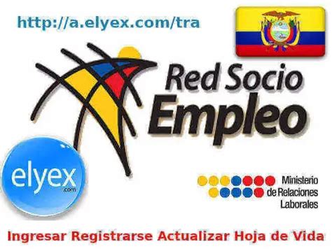 Red Socio Empleo Ingresar Registrar O Actualizar Hoja De Vida Elyex