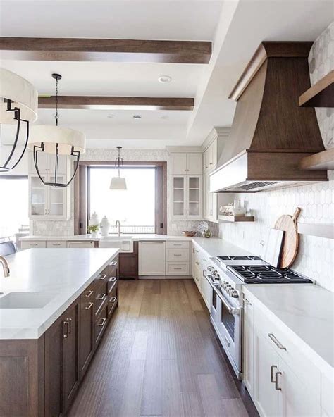 White and Wood Kitchen Design Trends - Farmhousehub