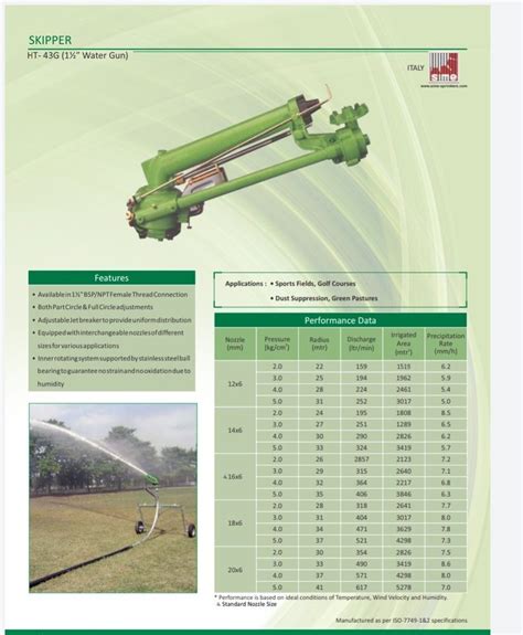 Skipper Rain Gun For Agricultural At Rs In Chennai Id