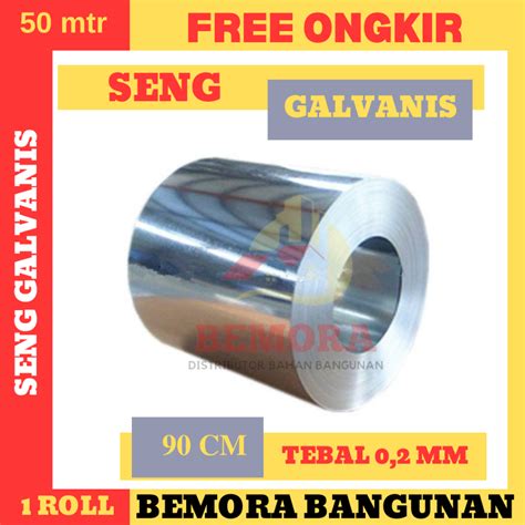 Jual Seng Talang Galvanis 90 Cm 0 2 Seng Plat Galvanis Free Ongkir