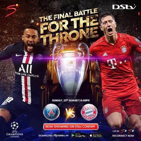 Champions League Final 2020: Watch Bayern Vs PSG Live On DStv