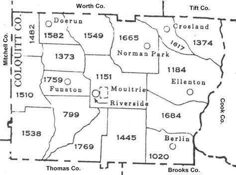 Colquitt County GAGenWeb, Census