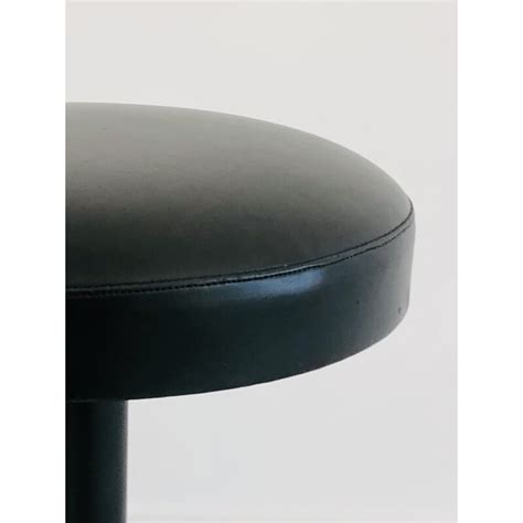 Tabouret Vintage R Glable En Ska Noir Italie