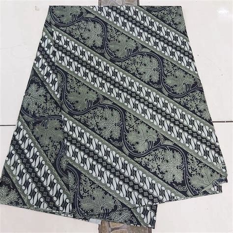 Jual Kain Jarik Batik Solo Motif Parang Anggur Warna Sage Shopee