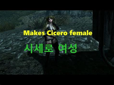 Makes Cicero Female Skyrim Mod Youtube