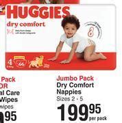 Huggies Dry Comfort Nappies Jumbo Pack Per Pack Offer At Dis Chem