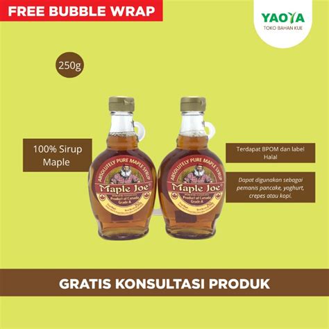 Jual Maple Joe Pure Sirup Maple G Shopee Indonesia