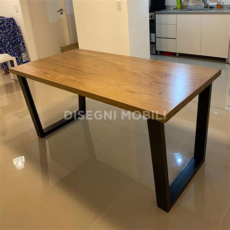 Mesa Mediterr Neo Madera Maciza Zoita Y Hierro Disegnimobili