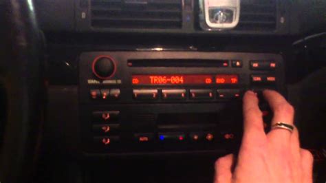 Bmw E46 Original Business Cd Radio With Mp3 Support Youtube