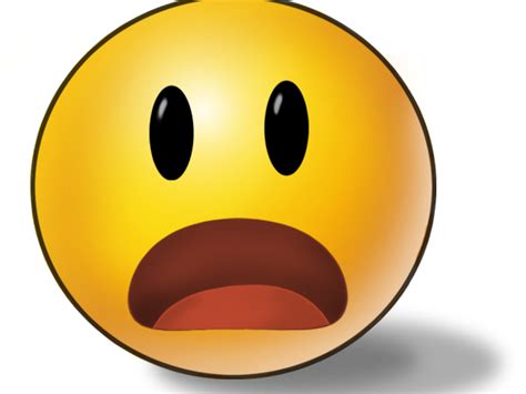 Download Emoji Face Clipart Surprise Shocked Emoticon Full Size Png