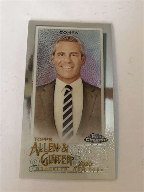 2020 Topps Allen And Ginter Chrome Mini Base Silver 242 Andy Cohen