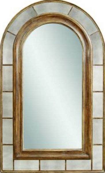 Bassett Mirror M3378ec Old World Clark Arched Leaner Mirror Rustic Bronze Finish Arched Frame